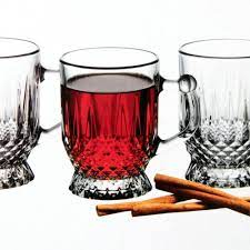 Pasabache Istanbul Short Set of 6 Tea Glasses, with Handles. 6 Handled Mugs in Gift Box